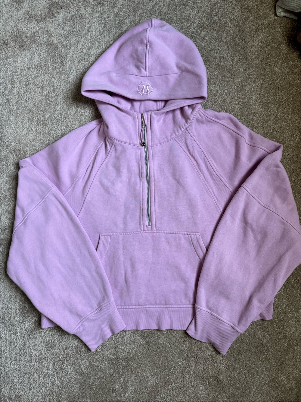 Lululemon Cropped Scuba Light Purple